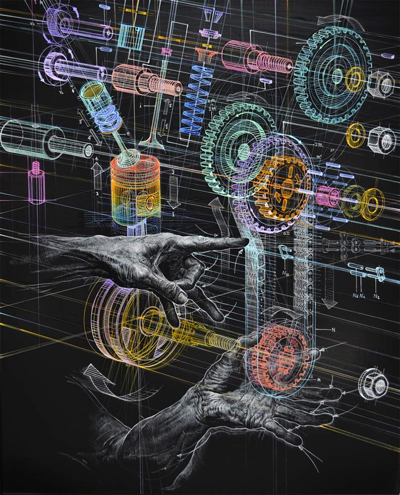 Illustration for article titled Oil Paintings That Look Like They Came Straight Out Of Futuristic Lab